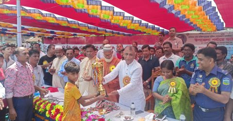 কেন্দুুয়ায় শিবপুর ও নুরেছা দুঃখেয়ারগাতি স: প্রা: বিদ্যালয় চ্যাম্পিয়ন